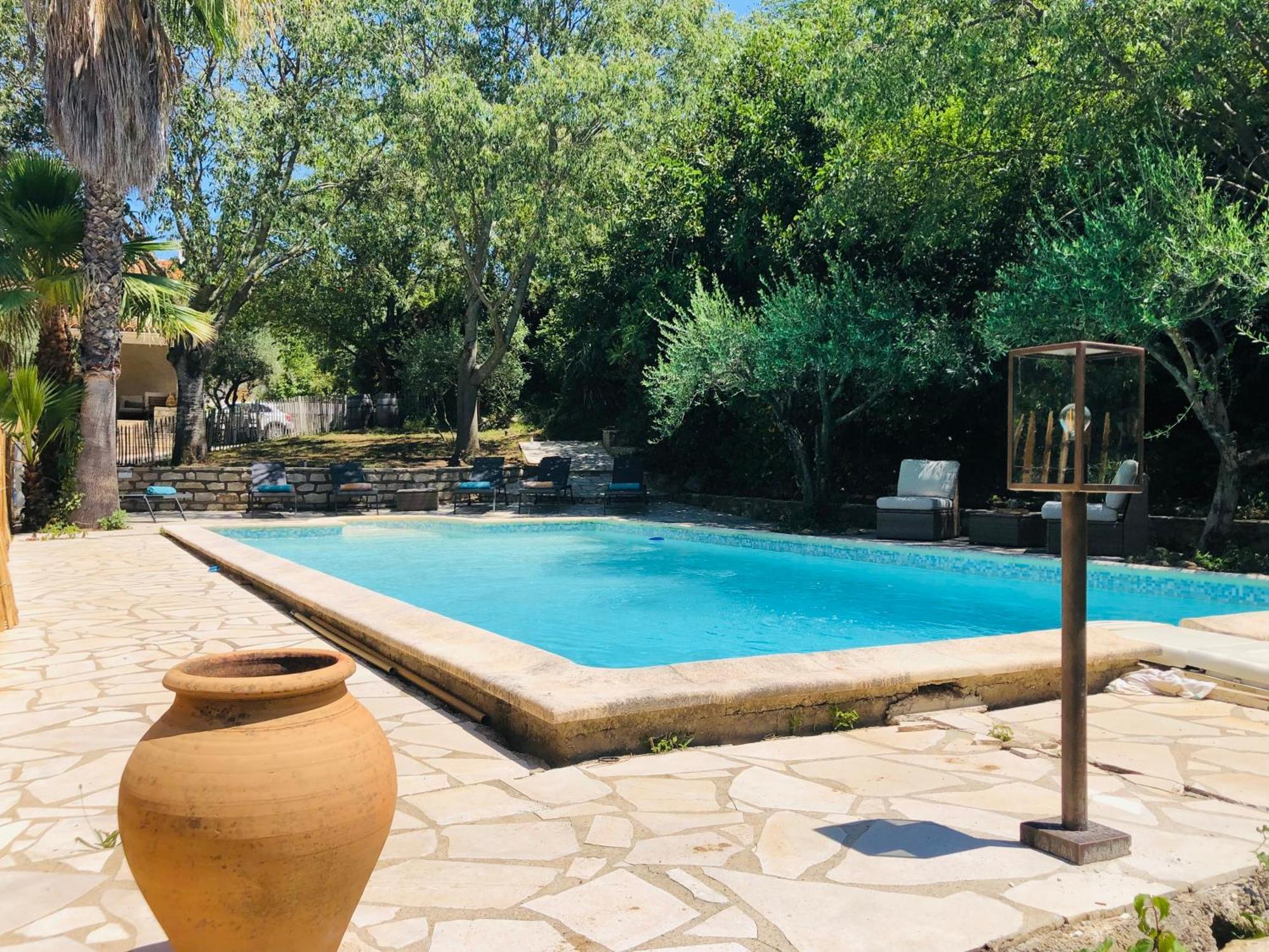 Magnifique Villa Typique Du Sud Avec Piscine Privee Et Jardin Mediterraneen Saint-Vincent-de-Barbeyrargues Zewnętrze zdjęcie