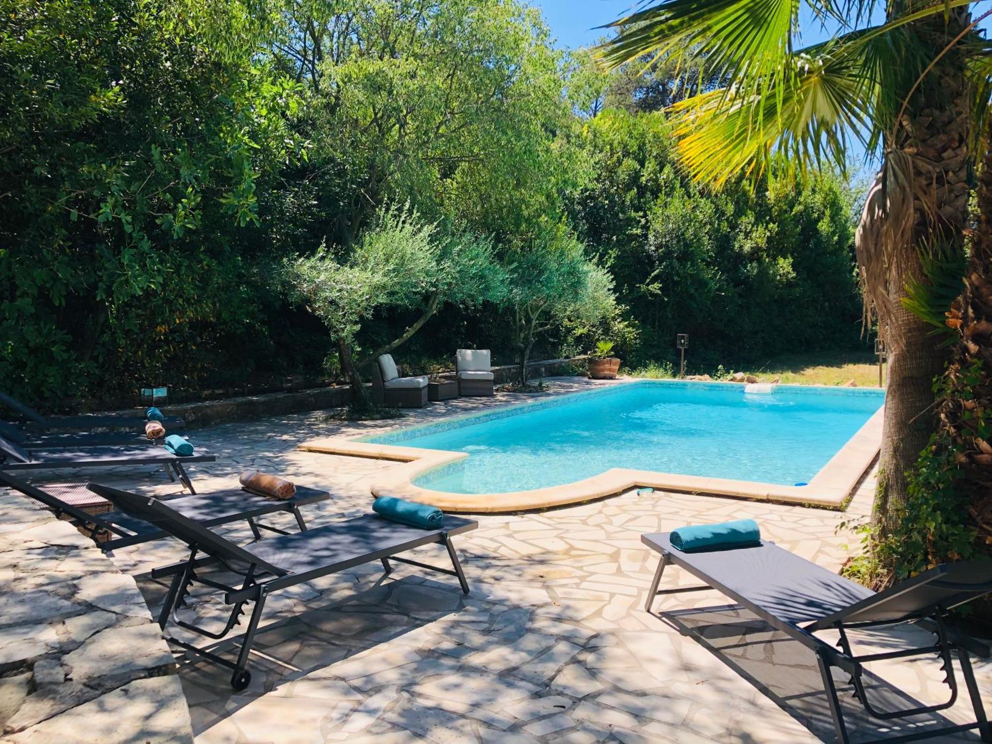 Magnifique Villa Typique Du Sud Avec Piscine Privee Et Jardin Mediterraneen Saint-Vincent-de-Barbeyrargues Zewnętrze zdjęcie