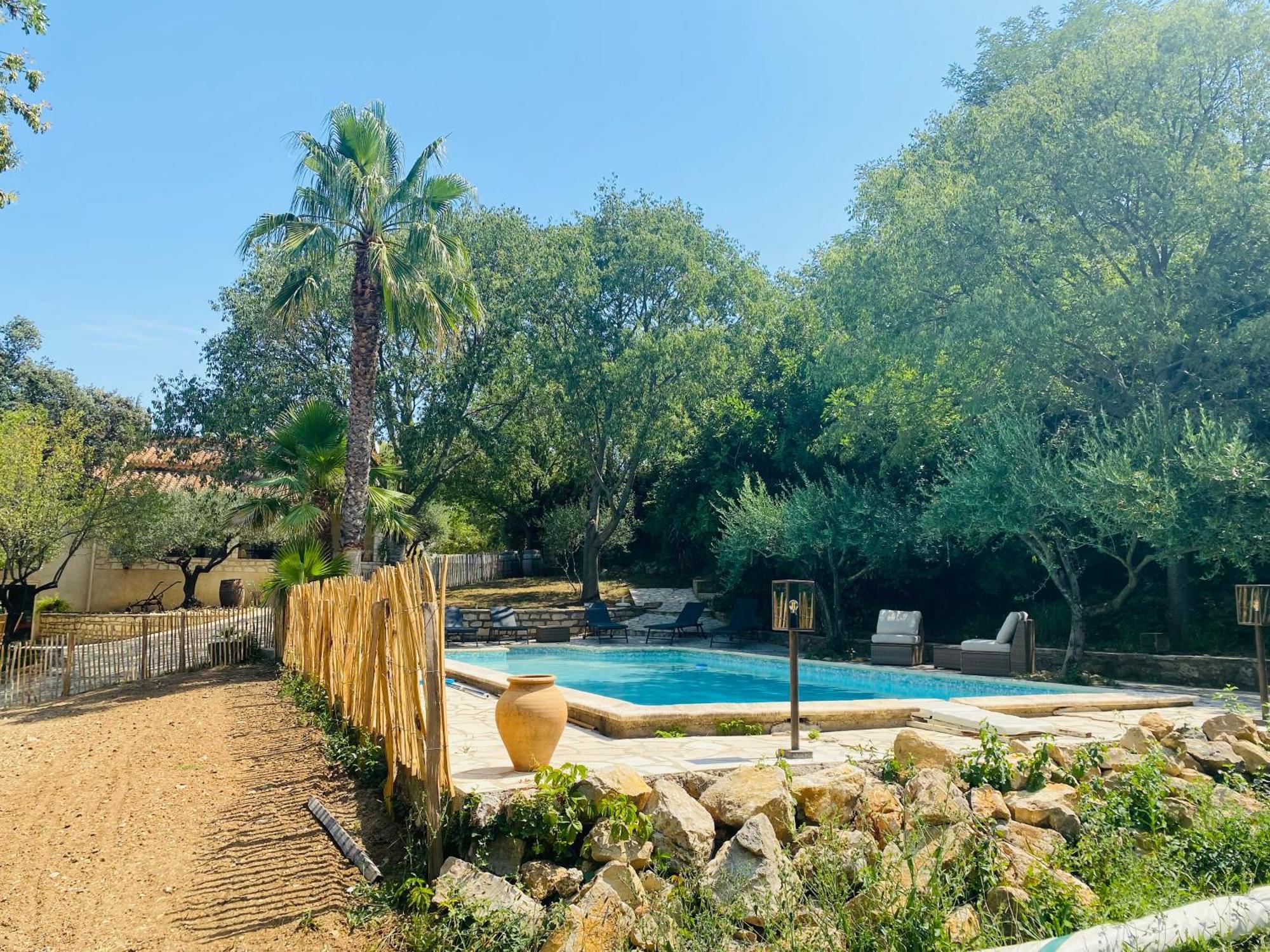 Magnifique Villa Typique Du Sud Avec Piscine Privee Et Jardin Mediterraneen Saint-Vincent-de-Barbeyrargues Zewnętrze zdjęcie